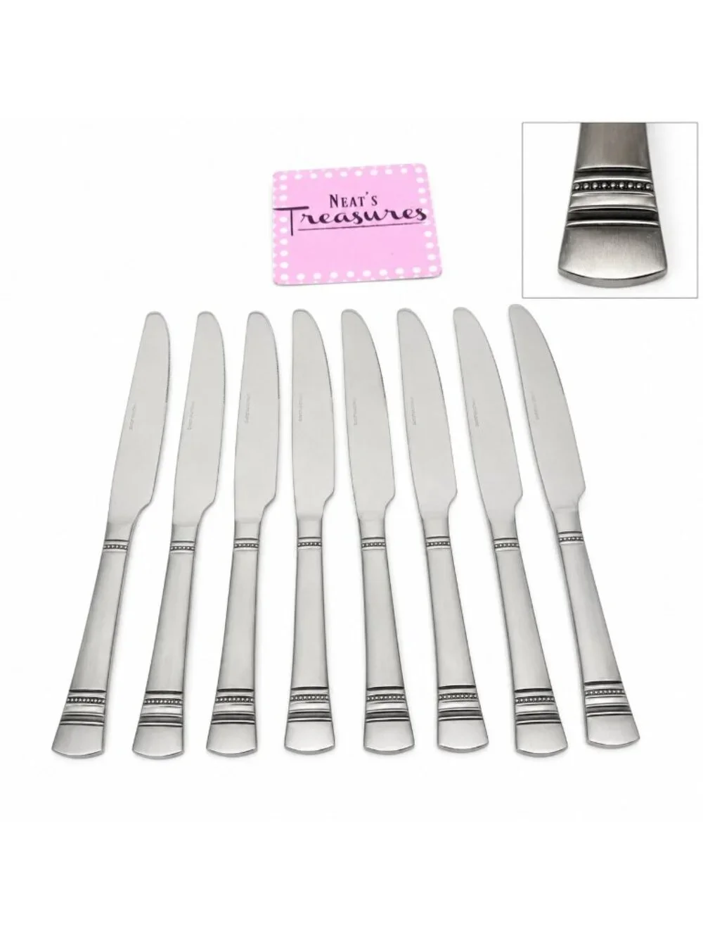 International Sliver KENSINGTON Stainless New French Solid  9.5